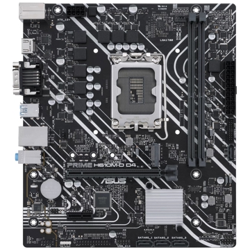 დედა დაფა Asus 90MB1A00-M0EAY0 H610M-D D4, LGA 1700, DDR4, 64GB