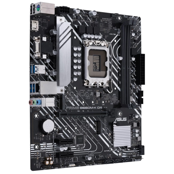 დედა დაფა Asus 90MB1950-M0EAY0 B660M-K D4, LGA 1700, DDR4, 64GB