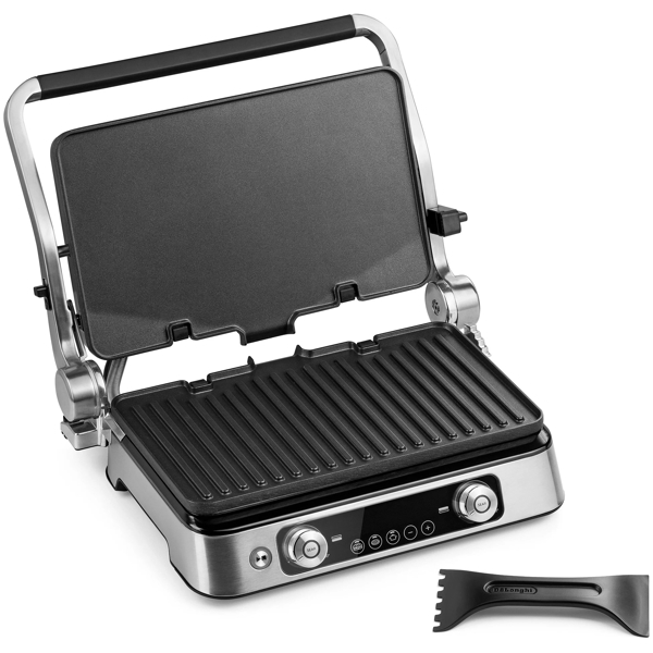 გრილი DeLonghi CGH1112D, 2200W, Grill, Black/Silver