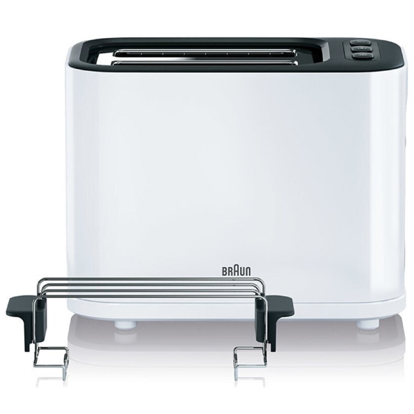 ტოსტერი Braun HT3010WH, 1000W, Toaster, White