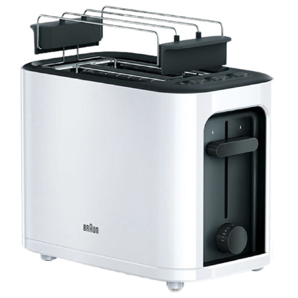 Braun HT3010WH, 1000W, Toaster, White