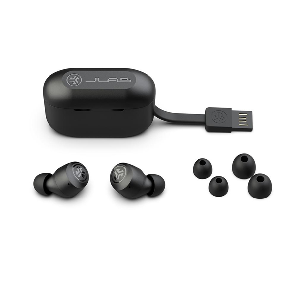 ყურსასმენი Jlab IEUEBGAIRPOPRBLK124 Go Air Pop, Earbuds, Wireless, Bluetooth, IPX4, Black