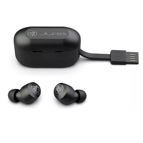 ყურსასმენი Jlab IEUEBGAIRPOPRBLK124 Go Air Pop, Earbuds, Wireless, Bluetooth, IPX4, Black