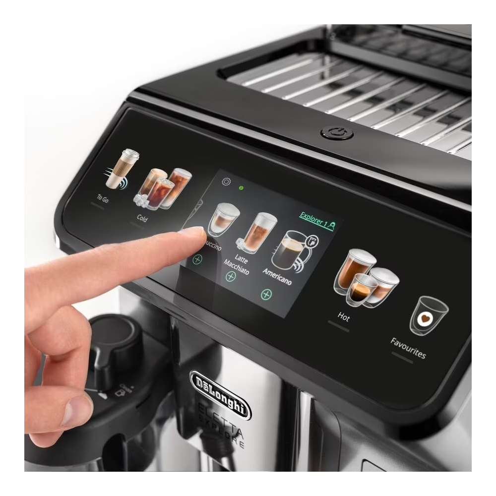 ყავის აპარატი DeLonghi ECAM450.55.G, 1450W, 1.8L, Coffee Machine, Silver