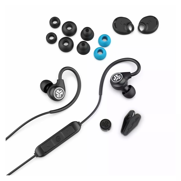 ყურსასმენი Jlab IEUEBFITSPORTRBLK123 Fit Headphones, Wireless, Bluetooth, IP55, Black