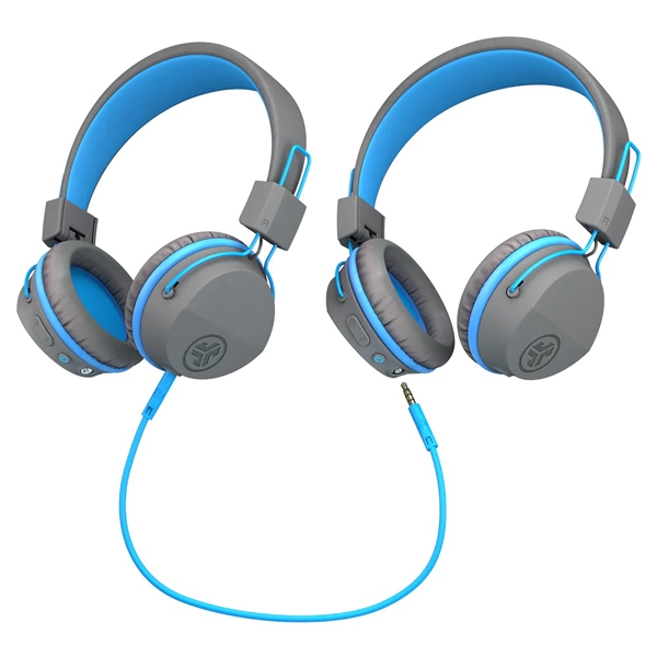 ყურსასმენი Jlab IEUHBSTUDIORGRYBLU4 JBuddies Studio BT, Headphones, Wireless, Bluetooth, Grey/Blue