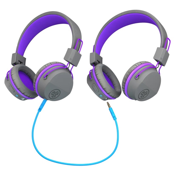 ყურსასმენი Jlab IEUHBSTUDIORGRYPRPL4 JBuddies Studio BT, Headphones, Wireless, Bluetooth, Grey/Purple