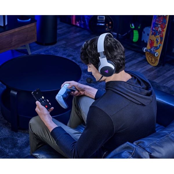 ყურსასმენი Razer RZ04-03980100-R3M1 Kaira, Gaming Headset, Wireless, Bluetooth, White