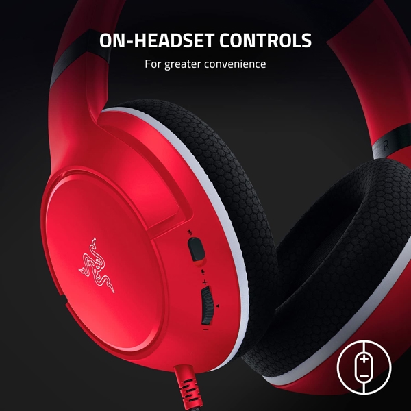 ყურსასმენი Razer RZ04-03970500-R3M1 Kaira X, Gaming Headset, Wired, 3.5mm, Red