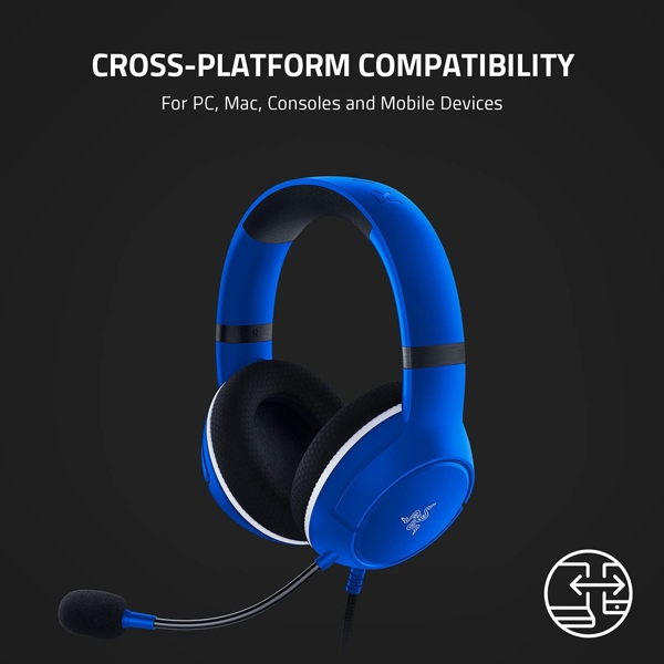 ყურსასმენი Razer RZ04-03970400-R3M1 Kaira X, Gaming Headset, Wired, 3.5mm, Blue