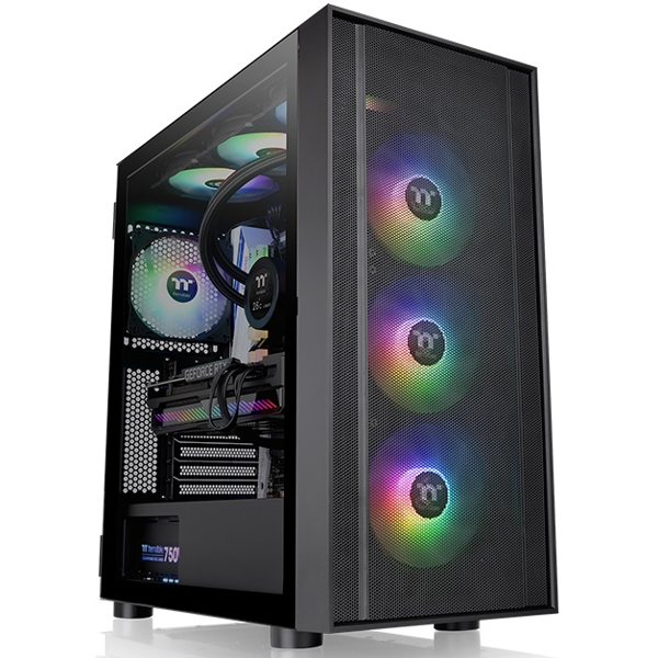 ქეისი Thermaltake CA-1T9-00M1WN-01 H570, Computer Case, Mini ITX, Micro ATX, ATX, E-ATX, 2xUSB, 3.5mm, Black