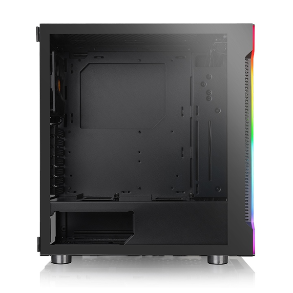 ქეისი Thermaltake CA-1M3-00M1WN-00 H200, Computer Case, ATX, mATX, Mini-ITX, 2xUSB, 3.5mm, Black