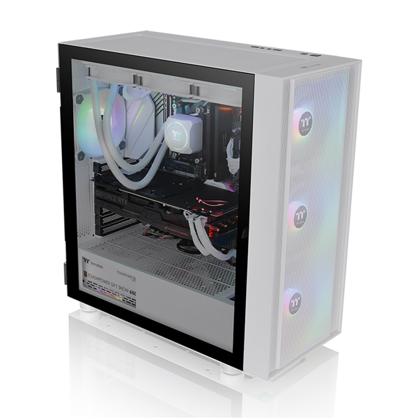 ქეისი Thermaltake CA-1T9-00M6WN-01 H570, Computer Case, Mini ITX, Micro ATX, ATX, E-ATX, 2xUSB, 3.5mm, White