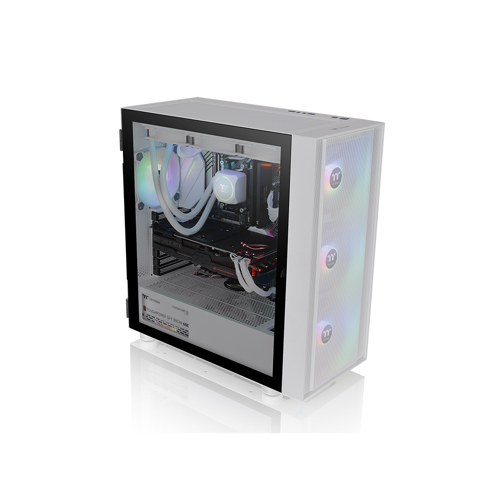 ქეისი Thermaltake CA-1T9-00M6WN-01 H570, Computer Case, Mini ITX, Micro ATX, ATX, E-ATX, 2xUSB, 3.5mm, White