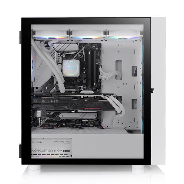 ქეისი Thermaltake CA-1T9-00M6WN-01 H570, Computer Case, Mini ITX, Micro ATX, ATX, E-ATX, 2xUSB, 3.5mm, White