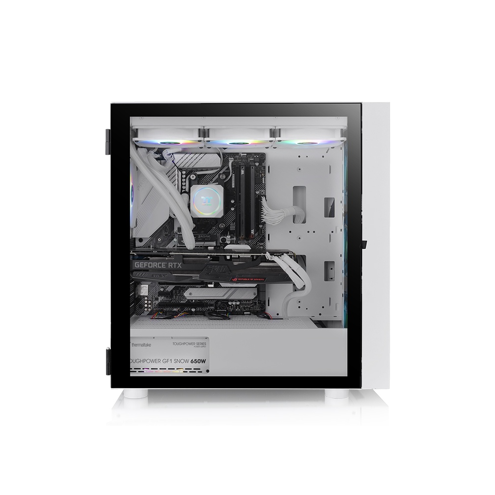 ქეისი Thermaltake CA-1T9-00M6WN-01 H570, Computer Case, Mini ITX, Micro ATX, ATX, E-ATX, 2xUSB, 3.5mm, White