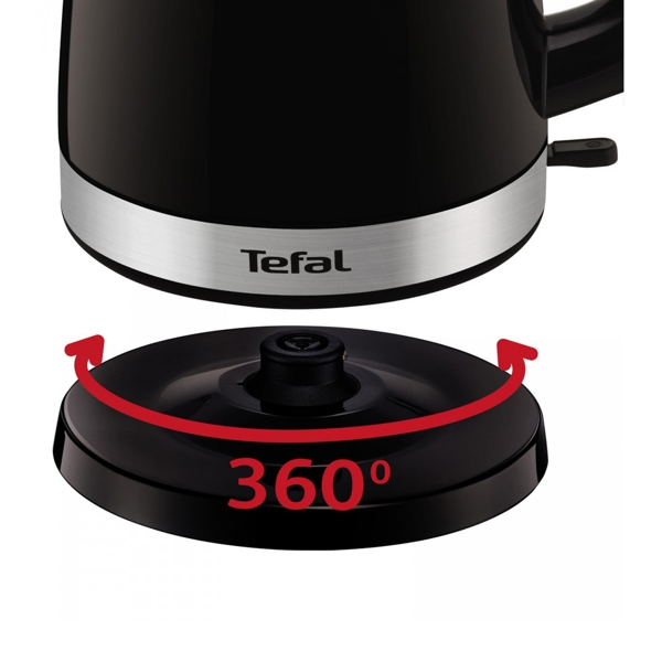 ელექტრო ჩაიდანი Tefal KO150F30, 2400W, 1.5L, Electric Kettle, Black