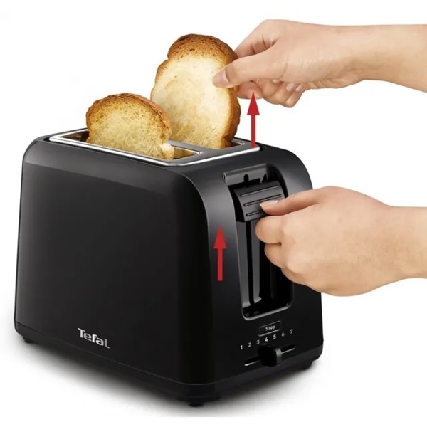 ტოსტერი Tefal TT1A1830, 800W, Toaster, Black