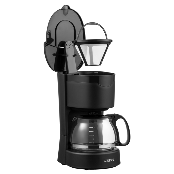 ყავის აპარატი Ardesto YCM-D060, 650W, 0.6L, Coffee Maker, Black