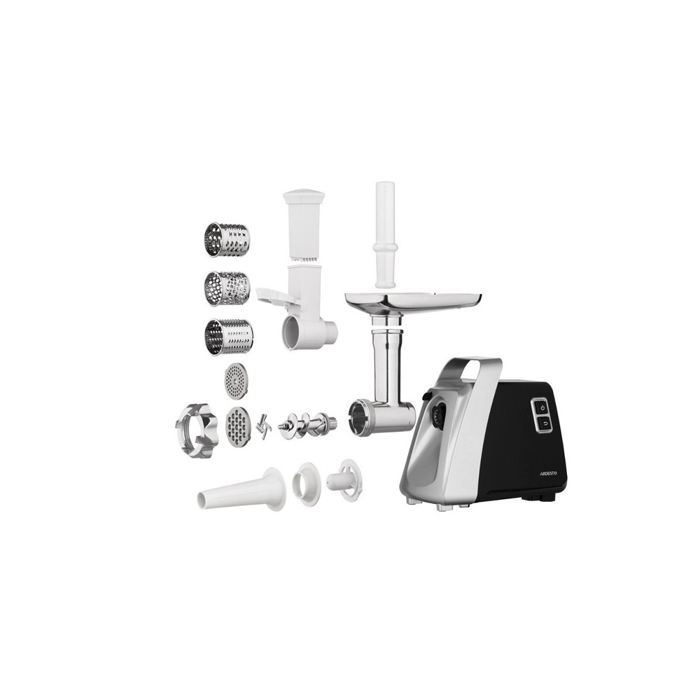 Ardesto MGK-2100, 2100W, Meat Grinder, Black/Silver