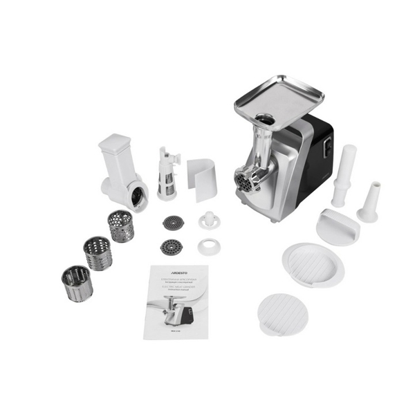 ხორცსაკეპი Ardesto MGK-2100, 2100W, Meat Grinder, Black/Silver