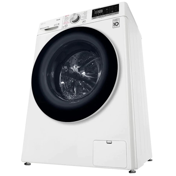 სარეცხი+საშრობი მანქანა LG F2DV5S7SN0E, 7Kg, B, 1200Rpm, 72Db, Washing+Dryer Machine, White