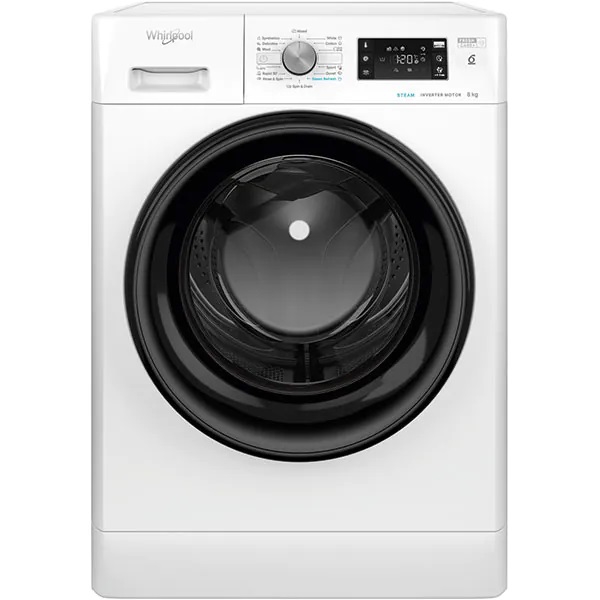 სარეცხი მანქანა Whirlpool FFB8458 BV EE, 8Kg, B, 1400Rpm, 78Db, Washing Machine, White