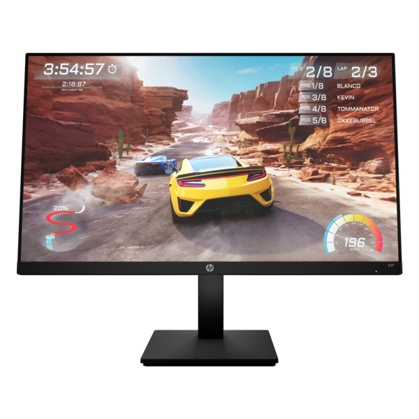 მონიტორი HP 2V6B4E9 X27, 27", Monitor, FHD, IPS, HDMI, Black