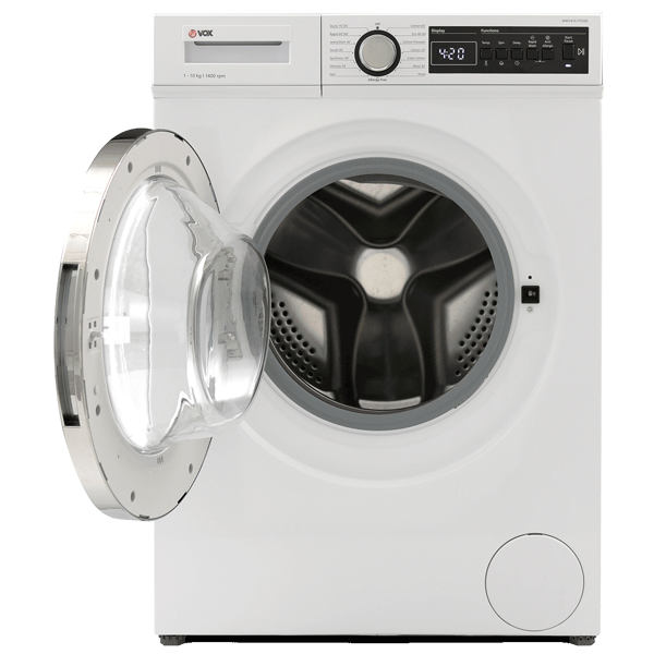 სარეცხი მანქანა Vox WM1415-YT2QD, 10Kg, D, 1400Rpm, 77Db, Washing Machine, White