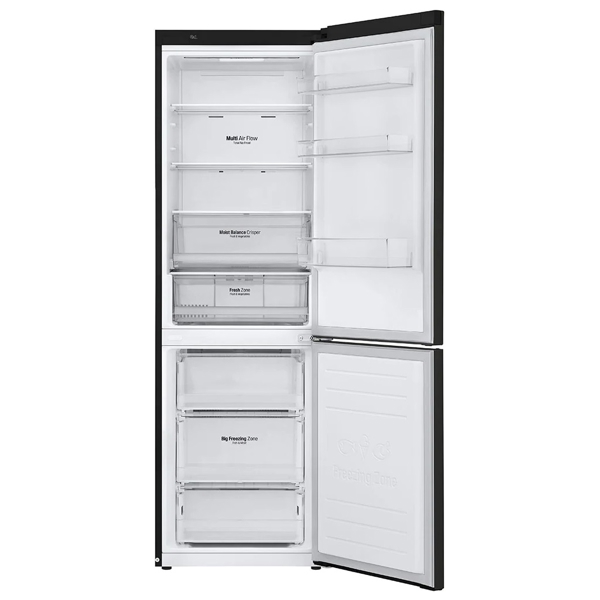 მაცივარი LG GBB61BLHMN, 341L, E, NoFrost, Refrigerator, Dark Grey