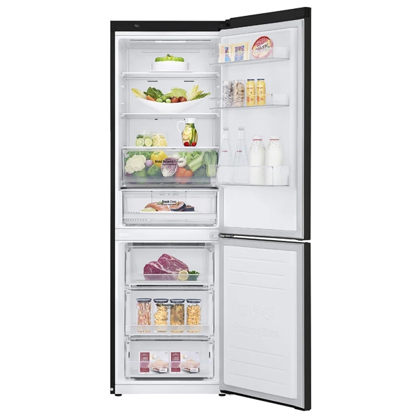 მაცივარი LG GBB61BLHMN, 341L, E, NoFrost, Refrigerator, Dark Grey