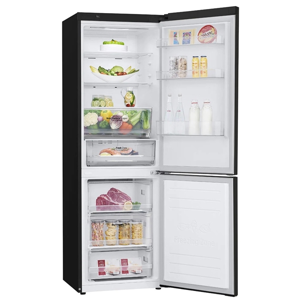 მაცივარი LG GBB61BLHMN, 341L, E, NoFrost, Refrigerator, Dark Grey