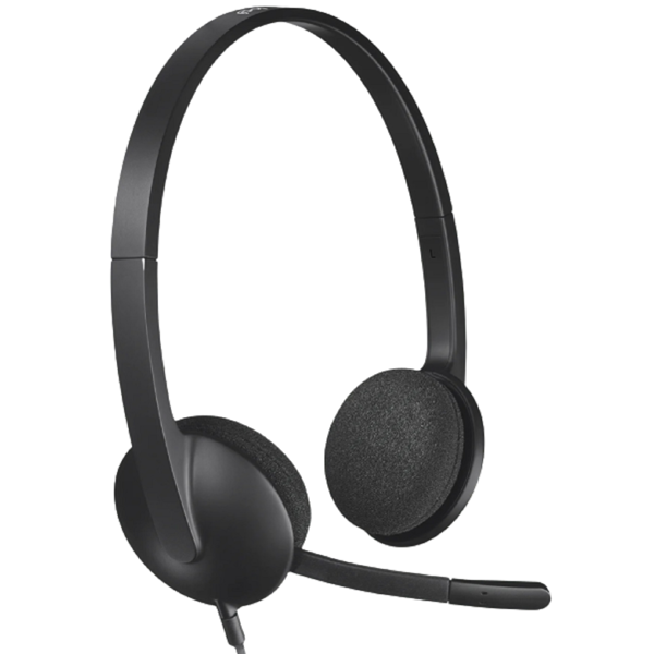 ყურსასმენი Logitech L981-000475 H340, Headset, Wired, USB, Black