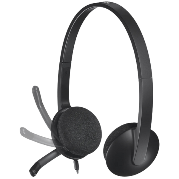 ყურსასმენი Logitech L981-000475 H340, Headset, Wired, USB, Black