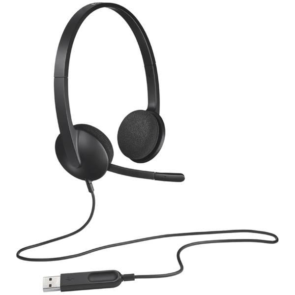 ყურსასმენი Logitech L981-000475 H340, Headset, Wired, USB, Black