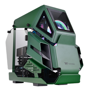 Thermaltake CA-1R4-00SCWN-00 AH T200, Computer Case, Mini-ITX, Micro-ATX, 2xUSB 3.0, 2xUSB 3.1, 3.5mm, Racing Green