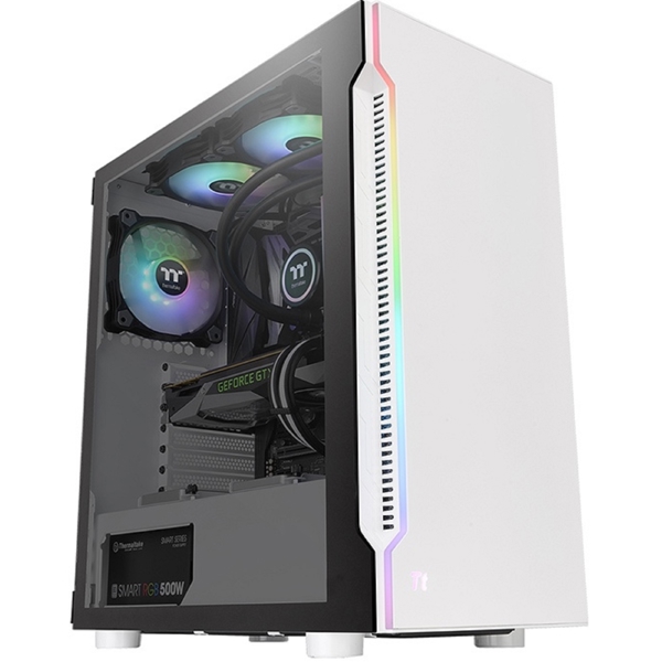 ქეისი Thermaltake CA-1M3-00M6WN-00, Computer Case, MidT, MicroATX, Mini-ITX, 2xUSB 3.0, White