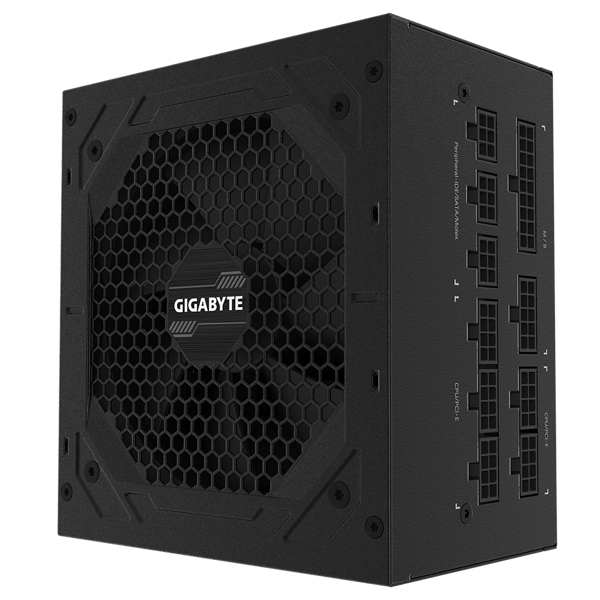 კვების ბლოკი Gigabyte GP-P1000GM, 1000W, 80 Plus, Power Supply, Black