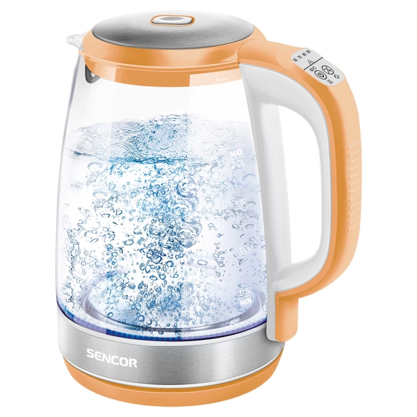 ელექტრო ჩაიდანი Sencor SWK 21930R, 2200W, 2L, Electric Kettle, Orange