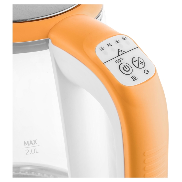 ელექტრო ჩაიდანი Sencor SWK 21930R, 2200W, 2L, Electric Kettle, Orange