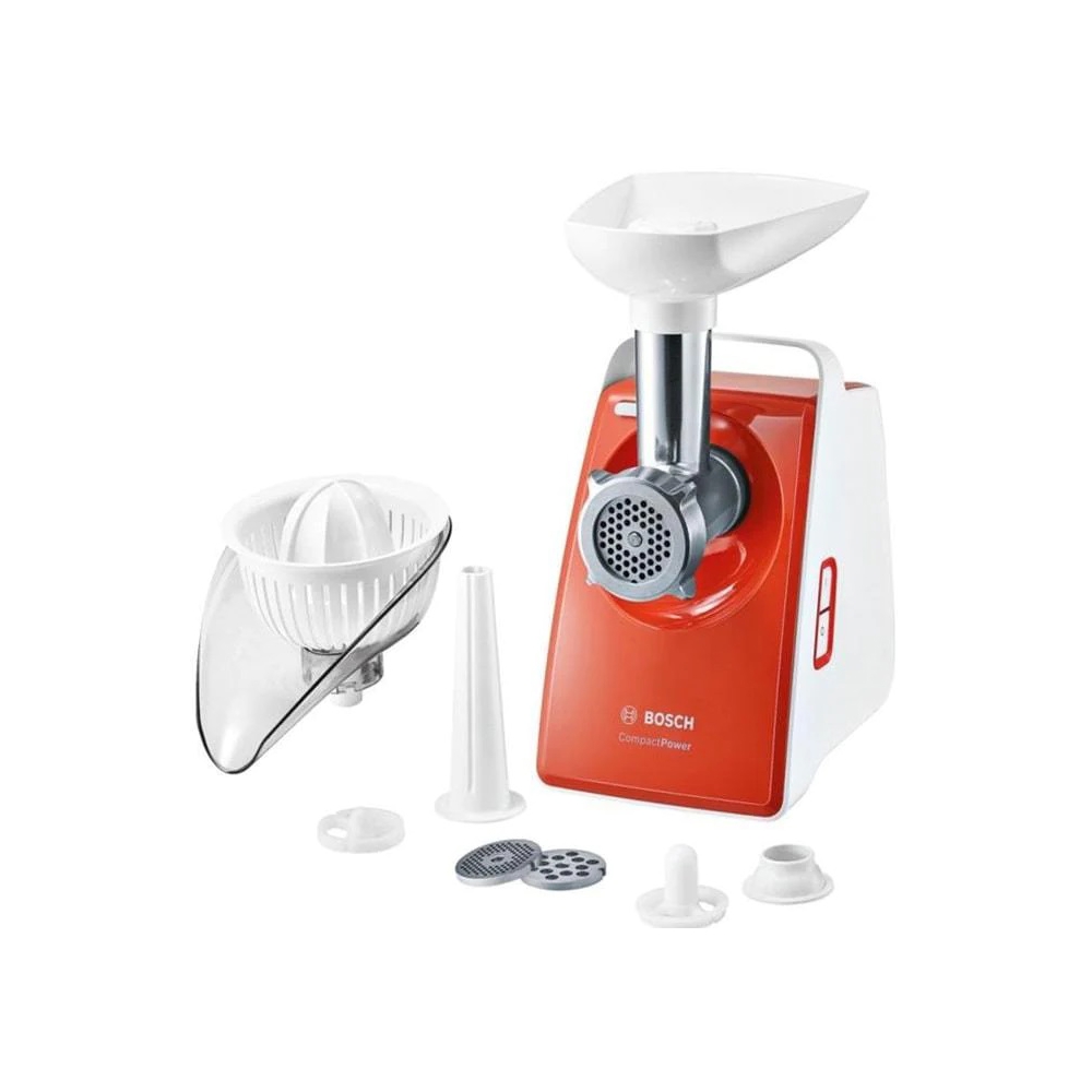 ხორცსაკეპი Bosch MFW3630I, 1600W, Meat Grinder, White/Orange
