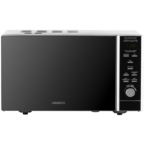 მიკროტალღური ღუმელი Ardesto GO-EGR923BL, 900W, 23L, Microwave Oven, Silver