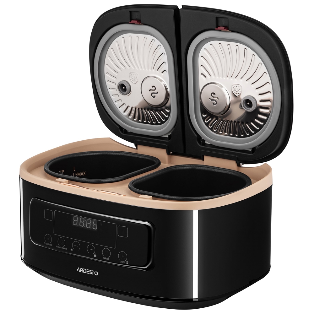 Ardesto DMC-SS1812B, 900W, 1.5L, Multifunction Cooker, Black
