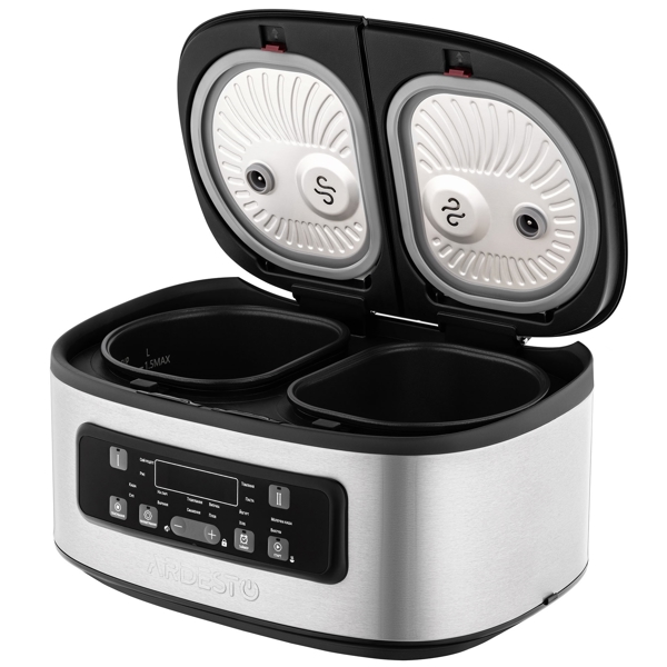 Ardesto DMC-SA1212SB, 900W, 1.5L, Multifunction Cooker, Silver