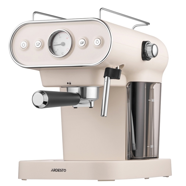 Ardesto FCM-E15BG, 1050W, 1.2L, Coffee Machine, Beige