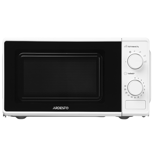 მიკროტალღური ღუმელი Ardesto GO-S724W, 700W, 20L, Microwave Oven, White