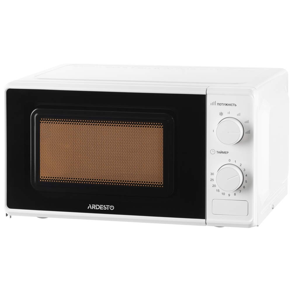 მიკროტალღური ღუმელი Ardesto GO-S724W, 700W, 20L, Microwave Oven, White