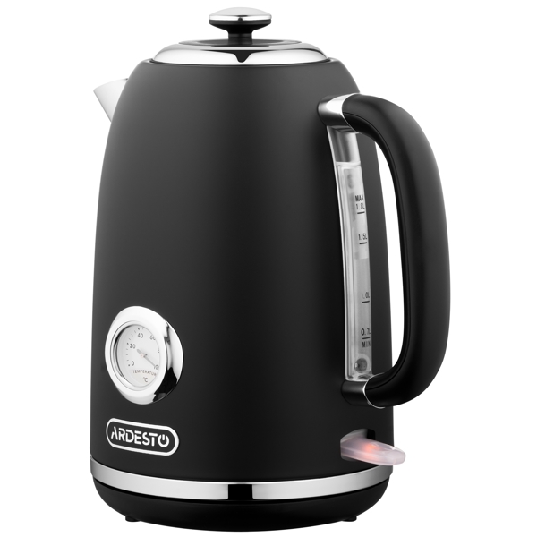 ელექტრო ჩაიდანი Ardesto EKL-F410BM, 2200W, 1.8L, Electric Kettle, Black