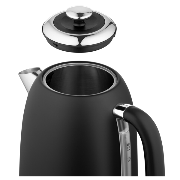 ელექტრო ჩაიდანი Ardesto EKL-F410BM, 2200W, 1.8L, Electric Kettle, Black