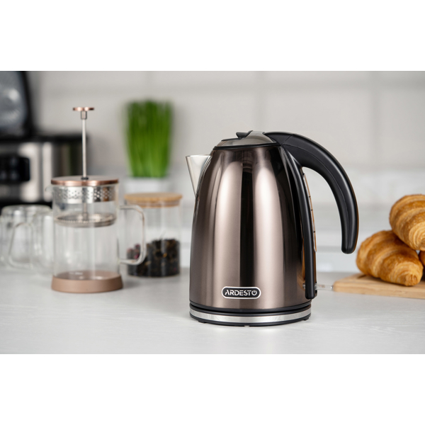 ელექტრო ჩაიდანი Ardesto EKL-F340BRZ, 2200W, 1.7L, Electric Kettle, Bronze